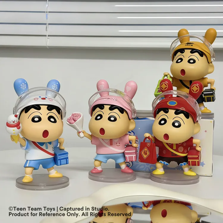 潮玩GK小新系列外卖小新哥美团手办摆件新年圣诞礼物优质版约12CM