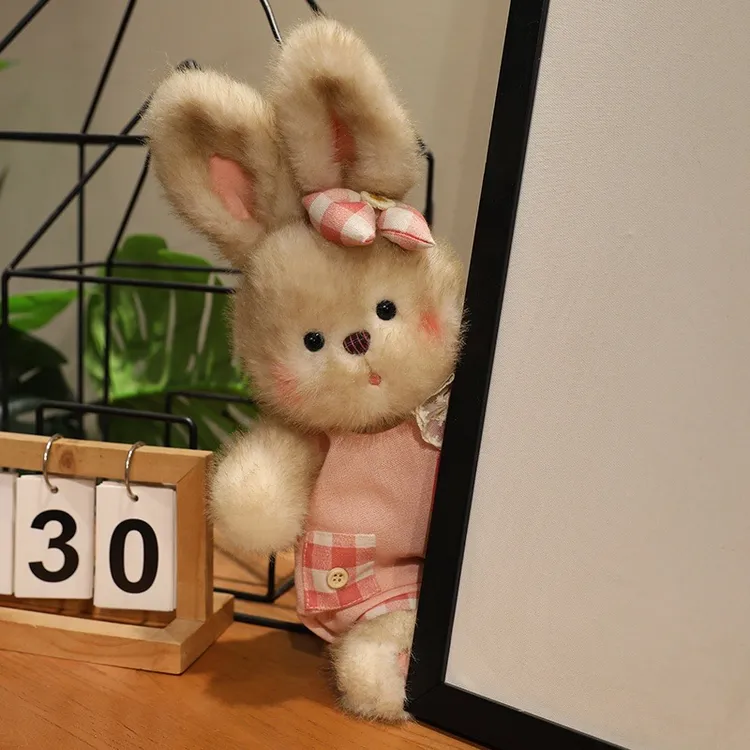 [正版]呆萌蓝汐兔公仔软乎乎玩偶兔子抱枕女生睡觉安抚毛绒玩具