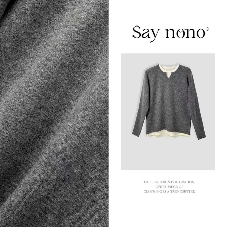 懒猫nono│Saynono 法式复古撞色设计羊毛针织打底上衣 GZ0857YY