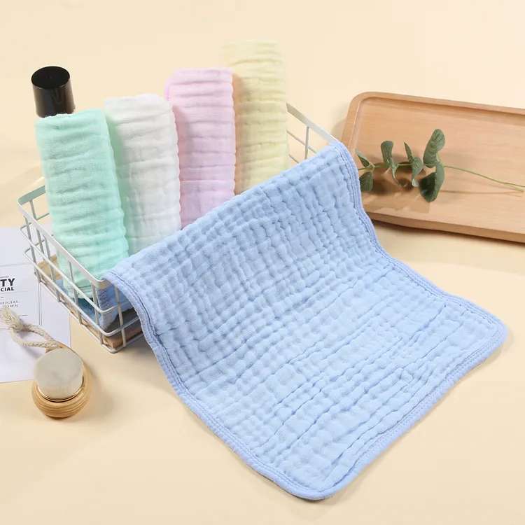 纯棉纱布婴儿毛巾柔软吸汗巾宝宝洗脸巾儿童洗澡巾长巾新生儿枕巾