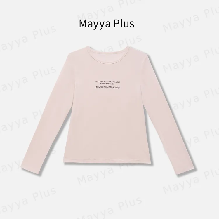 【简约世界】Mayya Plus麦芽定制早秋百搭休闲长袖T恤上衣32536369