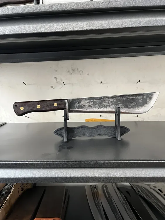 手工锻打弹簧钢一体刀户外开荒开路车载未开刃收藏