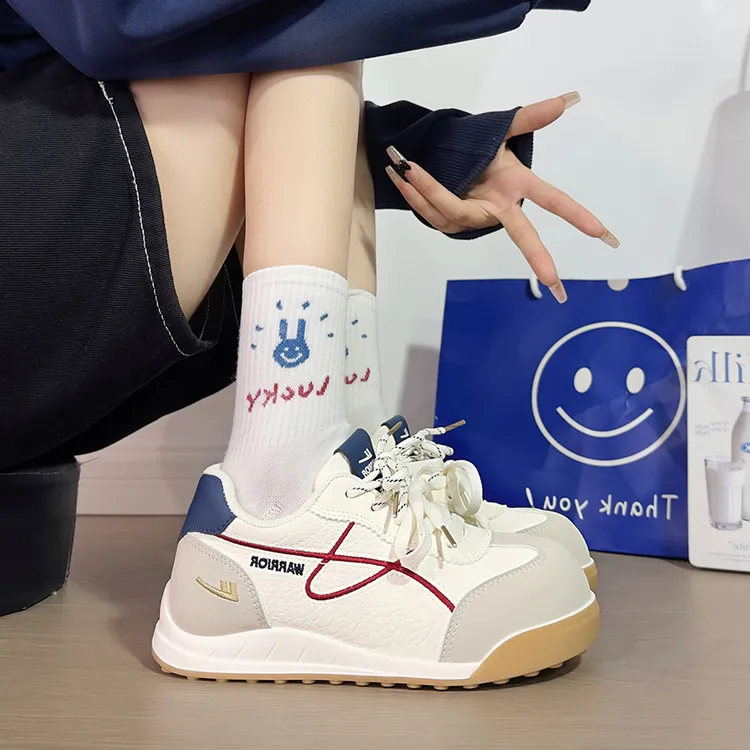 回力灰红德训鞋女2025新款夏季透气复古小白鞋休闲百搭韩版板鞋女