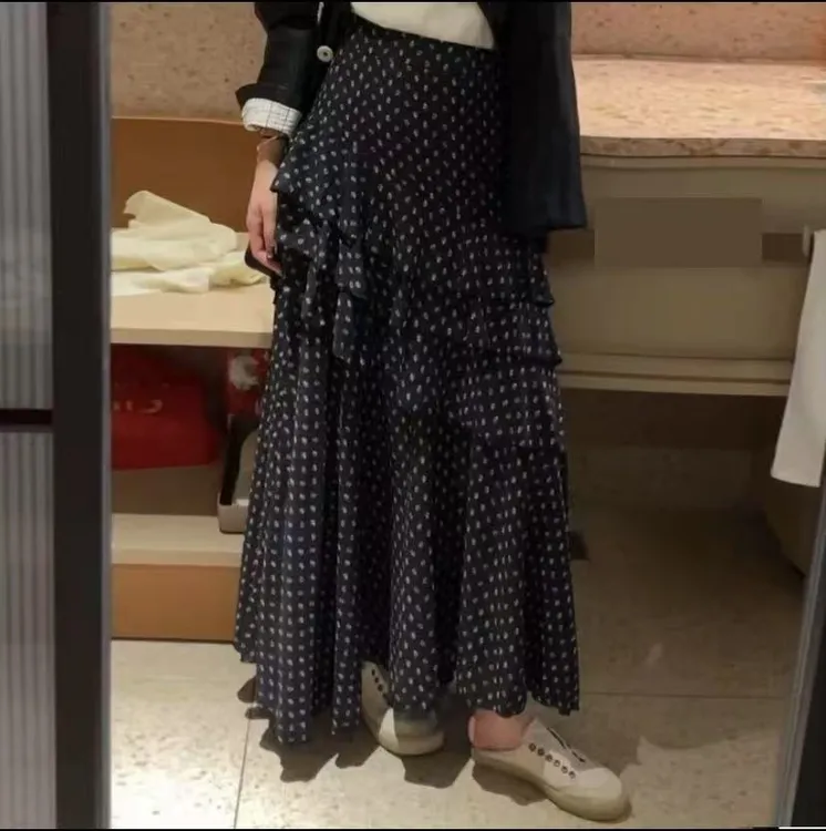 【宝贝家】6670设计师款波点半裙