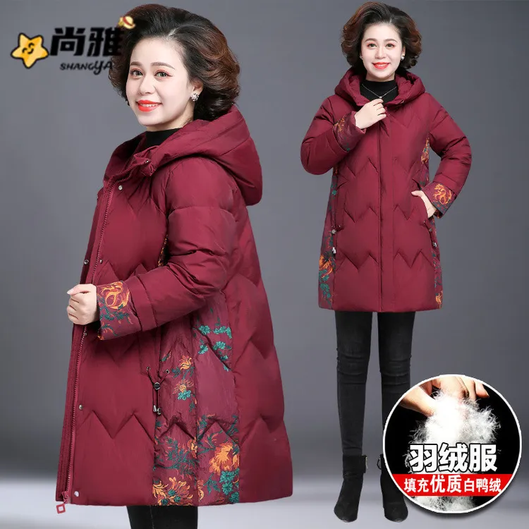 轻薄爆款短款冬装洋气女士保暖中长款女加厚保暖时尚冬季秋冬宽松