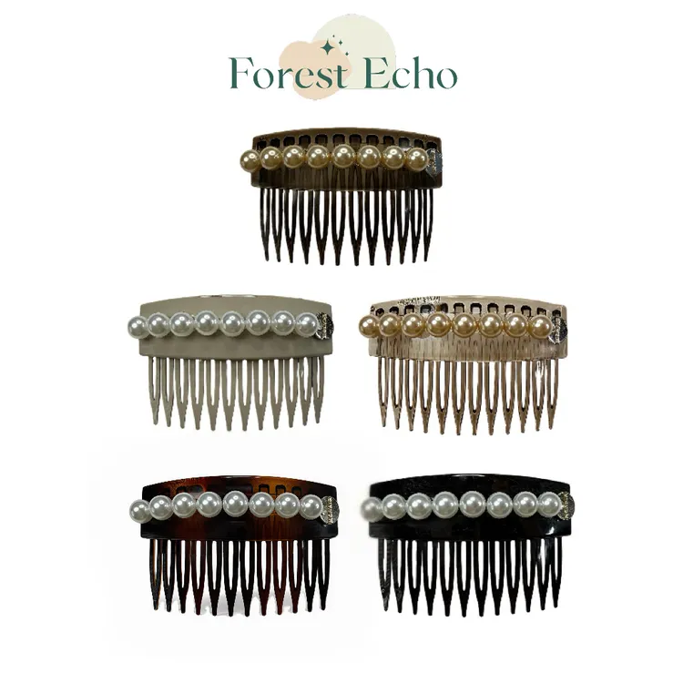 Forest Echo东大门 韩系轻奢 倒插梳 质感珍珠 蓬松抓夹发饰发卡