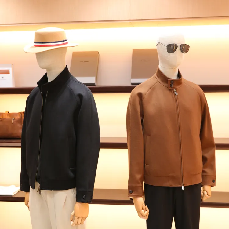 意式奢华老钱风2025秋冬男士高端混纺哈灵顿毛呢夹克外套1701