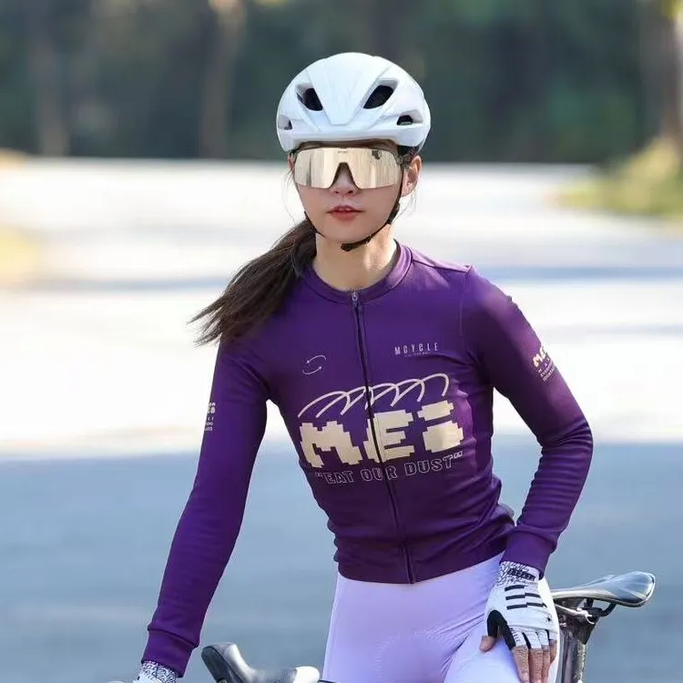 MY322魅骑mcycle男女款骑行抓绒长袖冬季保暖自行车公路服mei