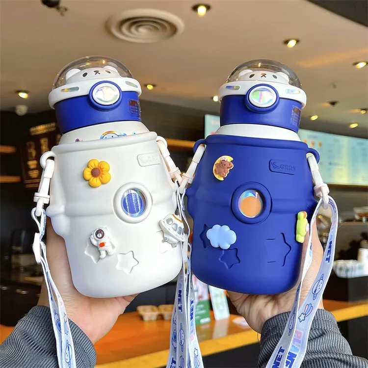 婴儿学饮兔兔杯宝宝直饮杯保温杯儿童304不锈钢女摔杯水杯杯子