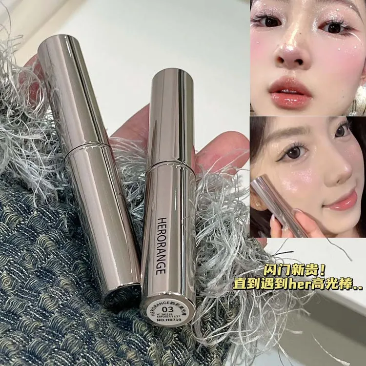 纯欲钻石棒高光果冻提亮棒成膜水光肌爆闪新手自然提亮