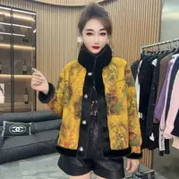 莲姐推荐 新款短款立领毛毛外套A1805 TG