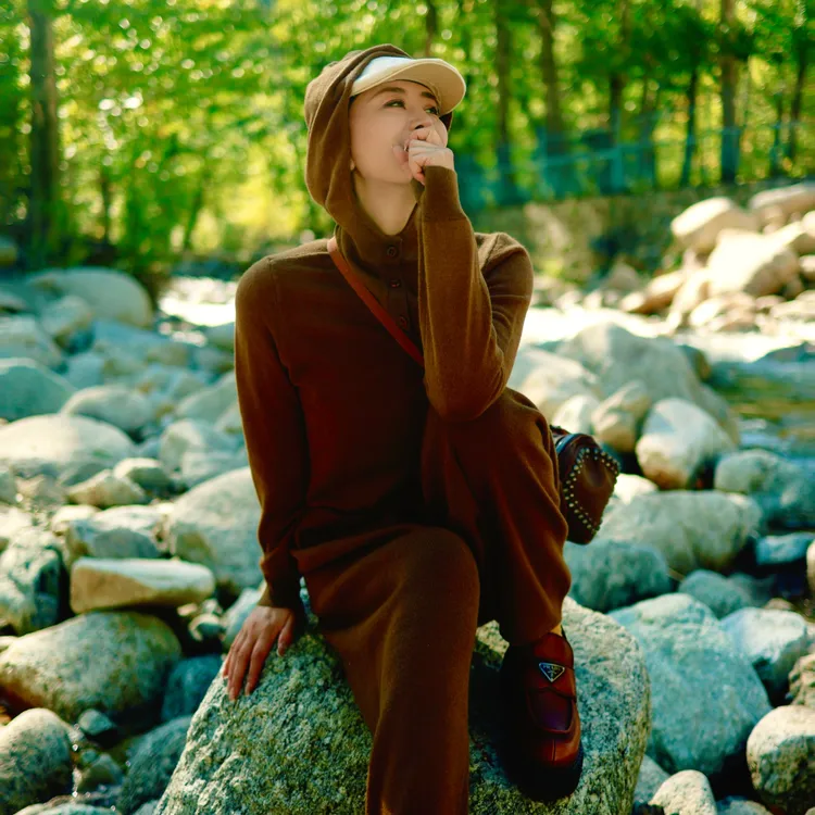 璇之恋·王璇雪国搭搭帽衫王璇原创设计