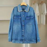 【麦迪尚品·品牌新款】5081144 秋冬时尚休闲宽松牛仔外套品牌女装