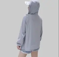 透气外套防紫外线新款轻薄长袖拉链衣女长袖凉皮外套女大码中长款