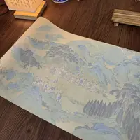 古风蜡染【绢纸】【上林赋20米长卷宣纸】小楷行草书半生半熟作品宣纸
