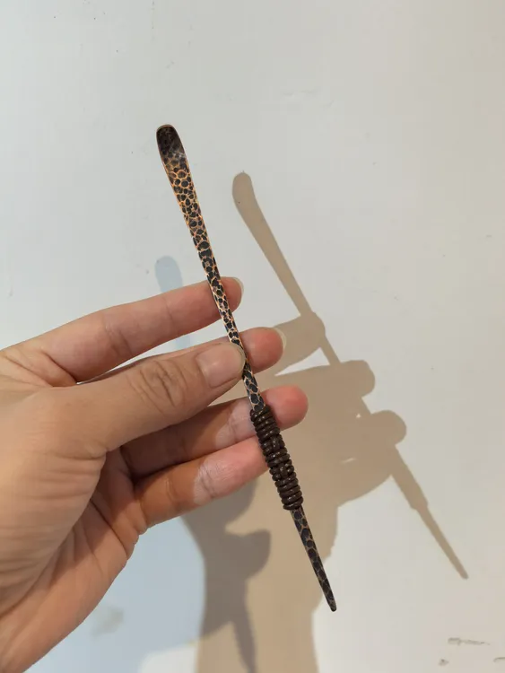 手作铜 茶拨 长度17公分
