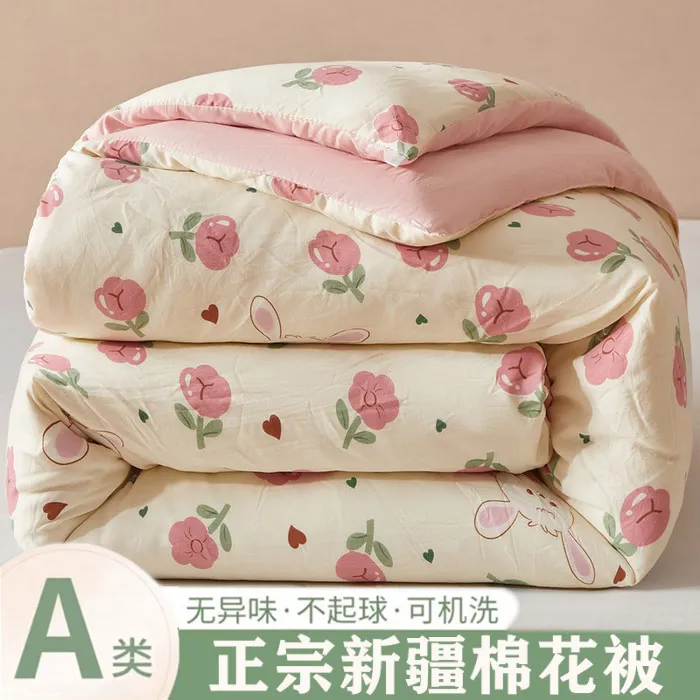 2025年新款A类新疆棉花被春秋被冬被 可机洗水洗棉夏凉被空调被子