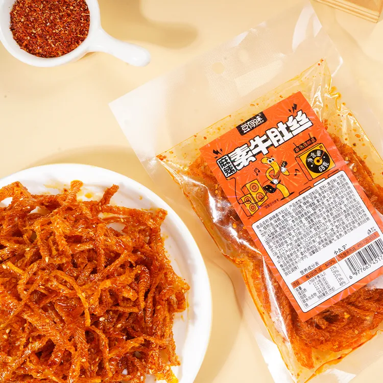 麻辣素牛肚丝豆丝豆制品素肉零食辣味即食追剧小零食休闲解馋小吃