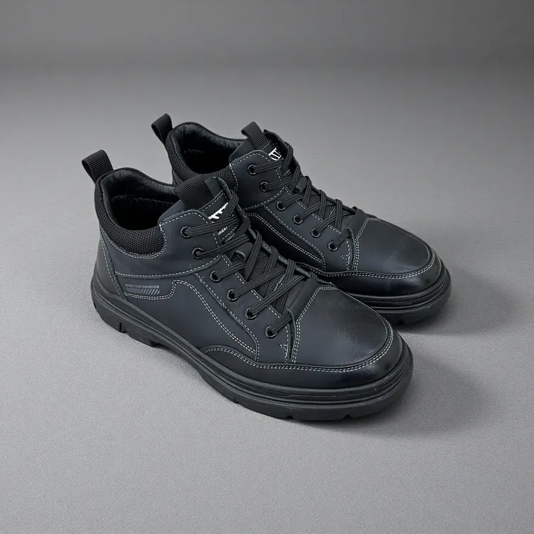 9427-加绒真皮休闲百搭厚底板鞋潮流男鞋