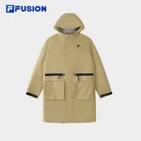 Fila/斐乐秋季新款宽松梭织外套美拉德风户外运动中长款风衣外套
