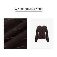 【王暖阳】午后暖茶|秋冬新款全羊毛圆领小金扣针织开衫