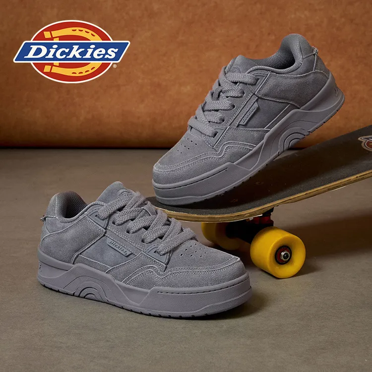 Dickies2025冬季新款百搭时尚透气户外潮流低帮板鞋男士面包鞋