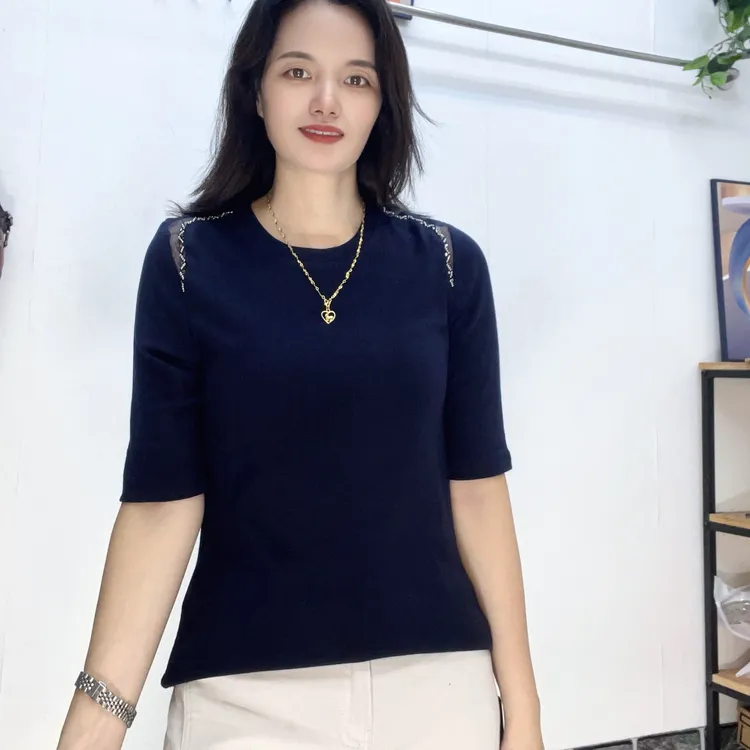 早秋新款中袖上衣6886