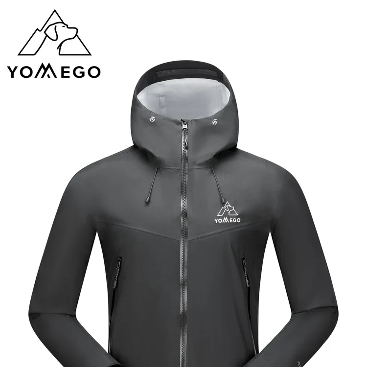 YOMEGO男女款户外登山徒步防风防水连帽透气保暖硬壳冲锋衣外套