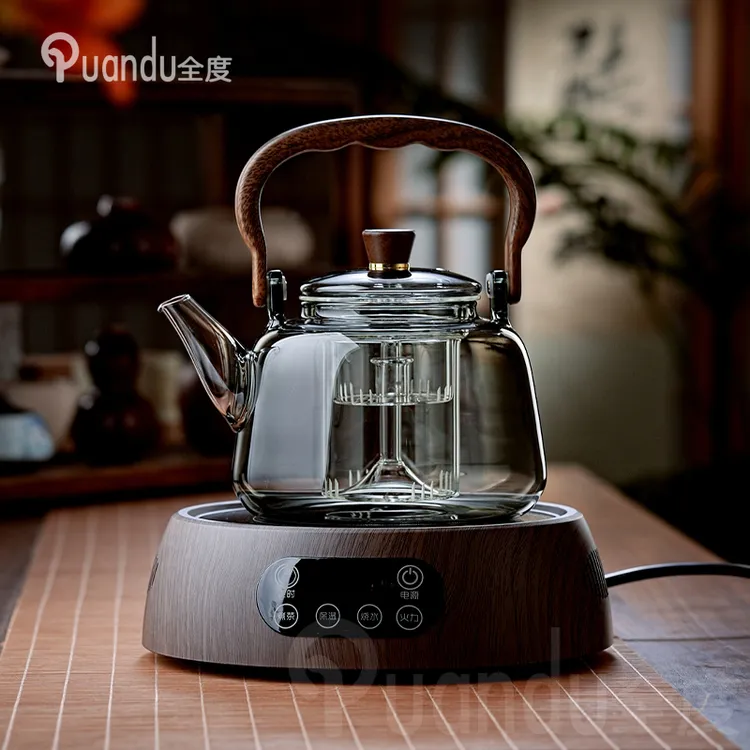 玻璃提梁壶家用小型电陶炉煮茶器烧水壶大容量保温玻璃茶壶