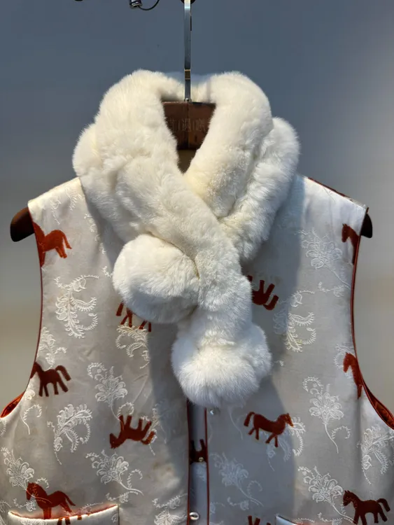 （小云专属）獭兔毛 围巾7m1291W