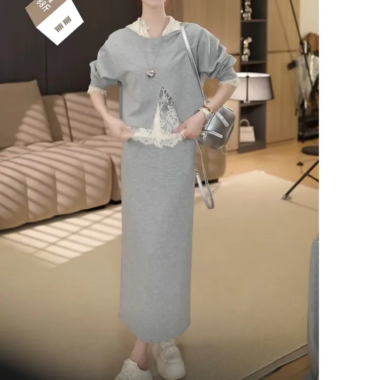 2025春夏新款蕾丝裙装三件套休闲裤三件套高级感穿搭LK2501953