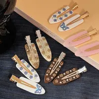 船型醋酸发夹女2025新款高端发卡贴钻碎发刘海夹边夹一字夹鸭嘴夹