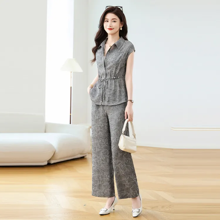 老钱风高档职业套装女2025新款洋气爆款杭州贵夫人品牌高端两件套