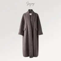 SIQIYOUNG【Maggie精选】里约落日-牦牛绒混纺翻盖大衣