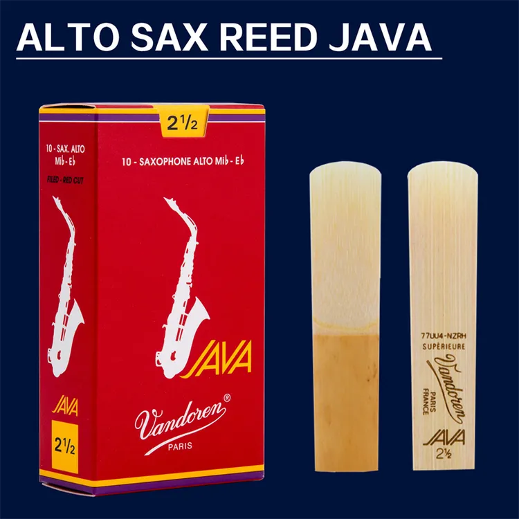 法国弯德林红盒JAVA中音萨克斯哨片2.5/3号流行爵士降E调Vandoren