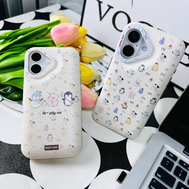 卡通达菲熊雪莉玫适用于iPhone16Promax手机壳15可爱14女款小企鹅