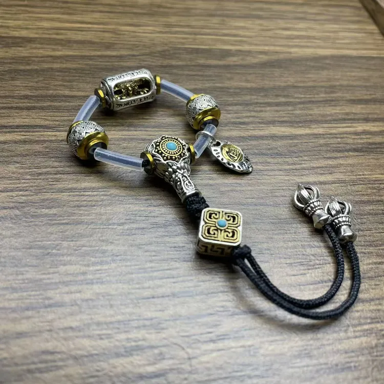 DIY饰品 藏风整套配饰 六字箴言转经轴套装 建议10配以下串