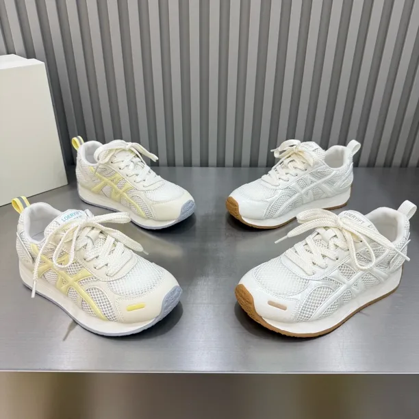 新款时尚夏季单层网面阿甘鞋透气百搭舒适软底潮鞋运动休闲鞋