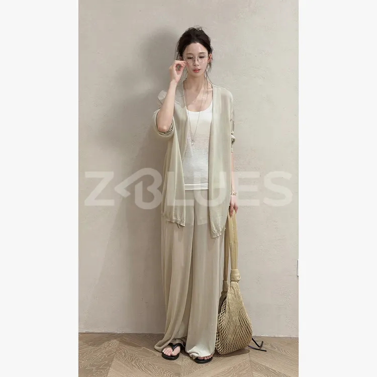 Z.blues【婴儿级背心】微透薄款肤感18G羊毛背心YZHLFS0062