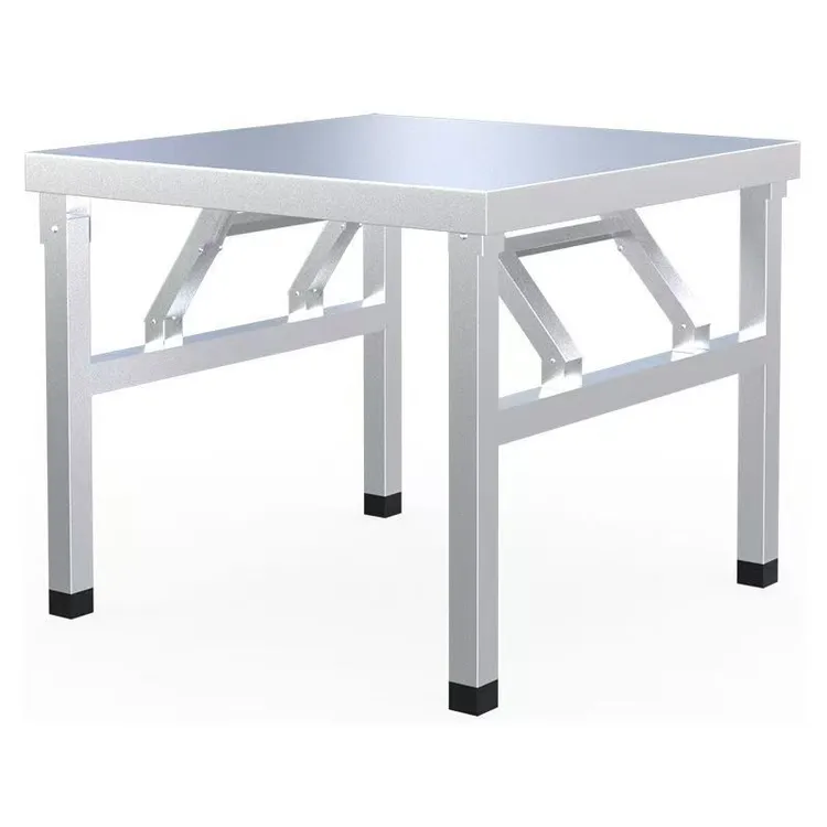 不锈钢折叠方桌折叠桌子吃饭桌摆摊桌小吃店桌出租房桌子烧烤桌子