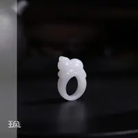 猫猫|和田玉*戒指*未镶嵌CYC24122619多样性发一