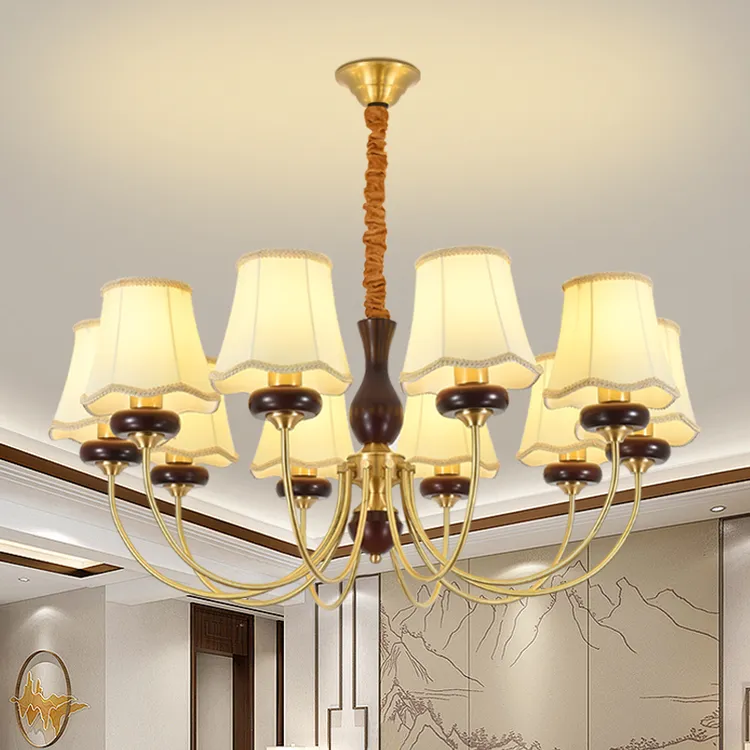 2026年新款全铜客厅法式南洋风中古风吊灯