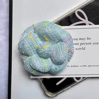 铜合金锦纶胸针 高端小香风尼布超定型花朵山茶花饰品包包花