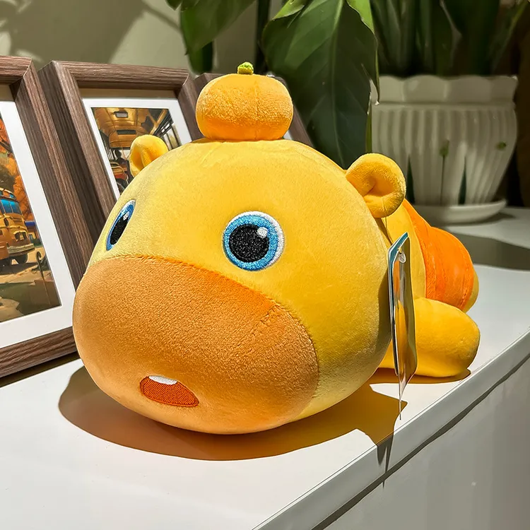 水豚噜噜毛绒玩具公仔正版趴玩偶女生睡觉抱枕布娃娃礼物生日礼物