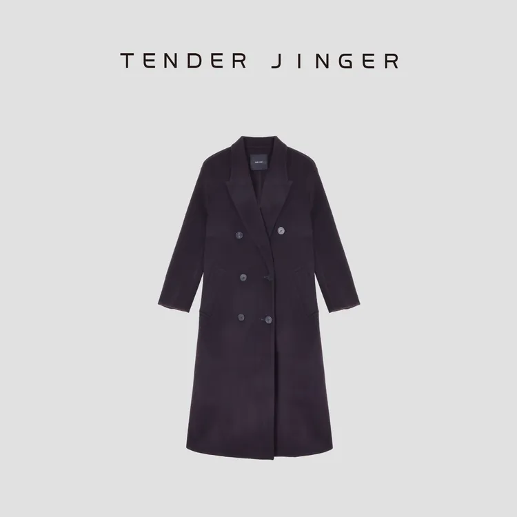Tender Jinger｜线下专供 双面呢西装领长款大衣T54CH253D