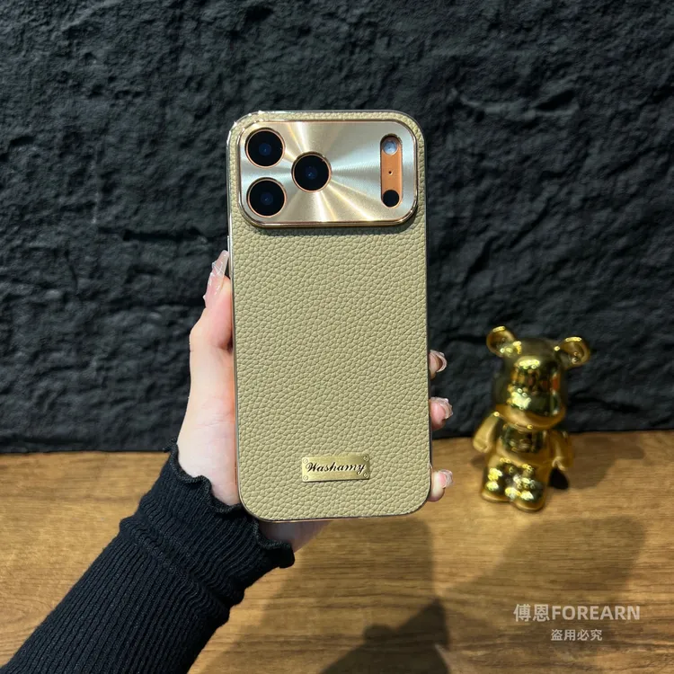 适用于苹果17promax手机壳17pro真皮17保护套iPhoneAir全包防摔新