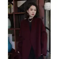 极简浪漫！定制色骆驼绒大衣外套！GZ6821