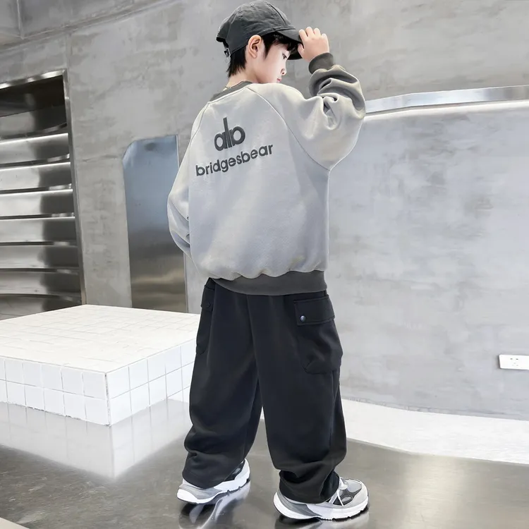 MK&DK男童秋装运动服套装2025新款儿童春秋款卫衣中大童时髦秋季