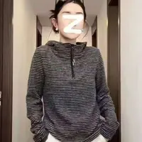 HJ家条纹帽衫99996