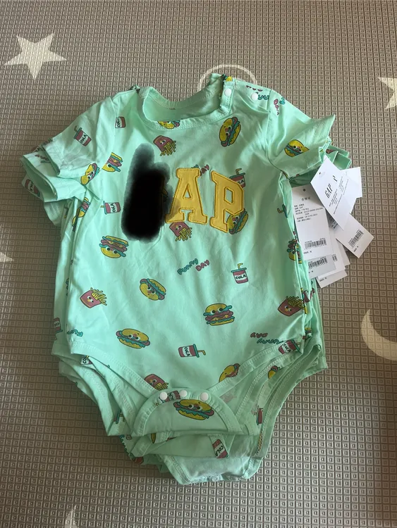 清~汉堡绿色爬服~